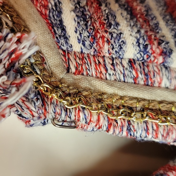 Boston Proper Red, White, And Blue Tweed Blazer - Picture 6 of 11